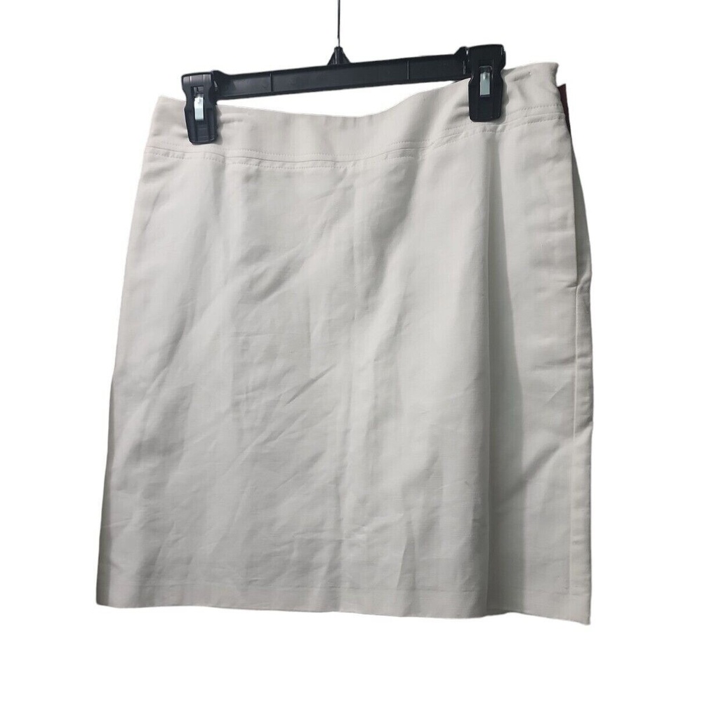 Merona White Pencil Skirt Career‎ Office Wear Classic Fitted Size